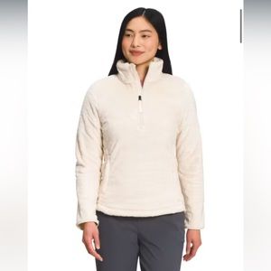 The North Face Quarter-Zip Long-Sleeve Pullover, Gardenia White